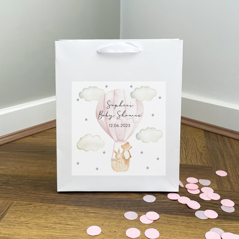 
                      
                        Personalised Air Balloon Baby Shower Gift Bag
                      
                    