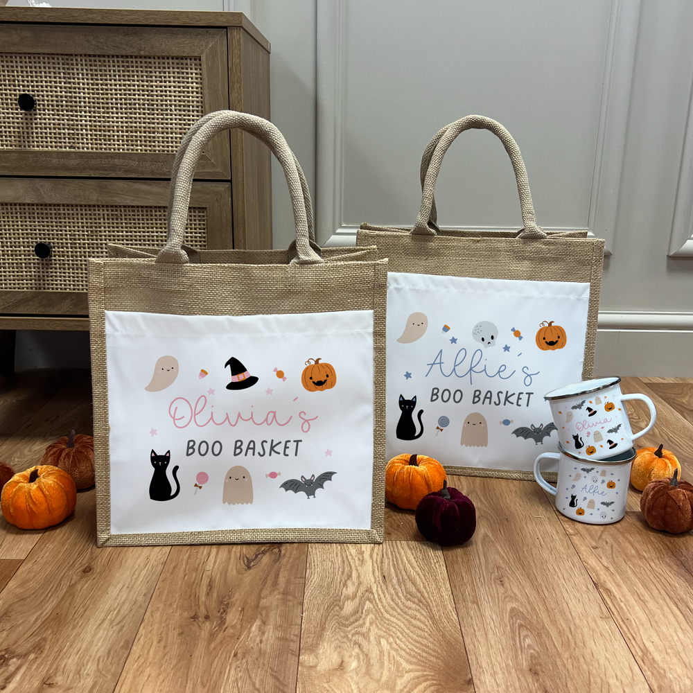 
                      
                        Personalised Boo Basket Bag & Mug Set
                      
                    