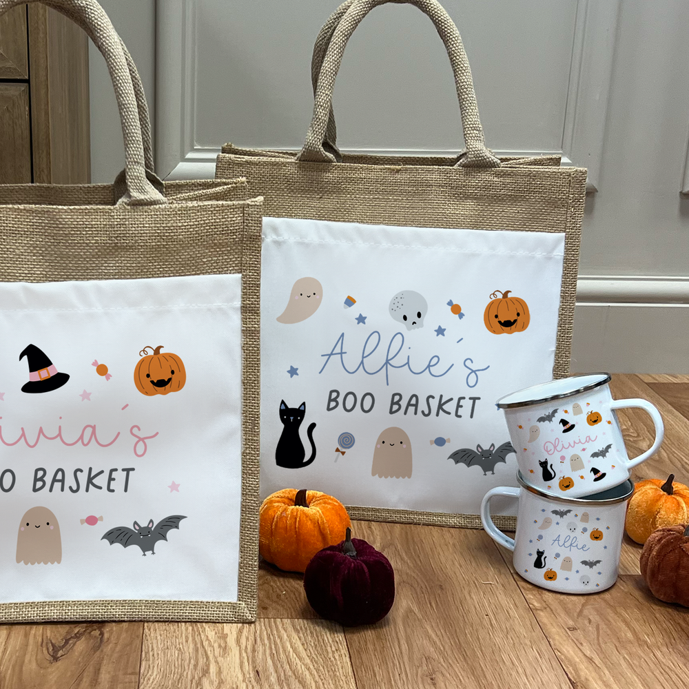 
                      
                        Personalised Boo Basket Bag & Mug Set
                      
                    