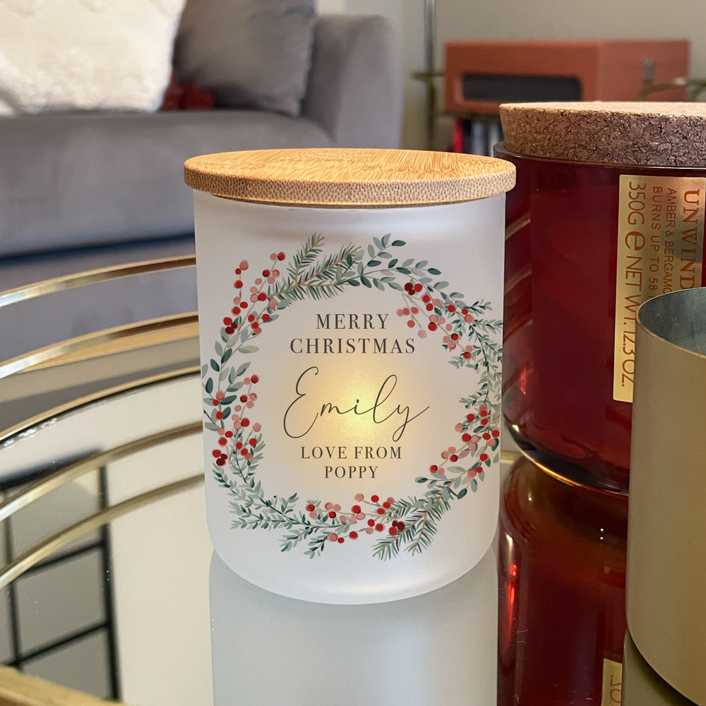 
                      
                        Personalised Christmas Candle
                      
                    