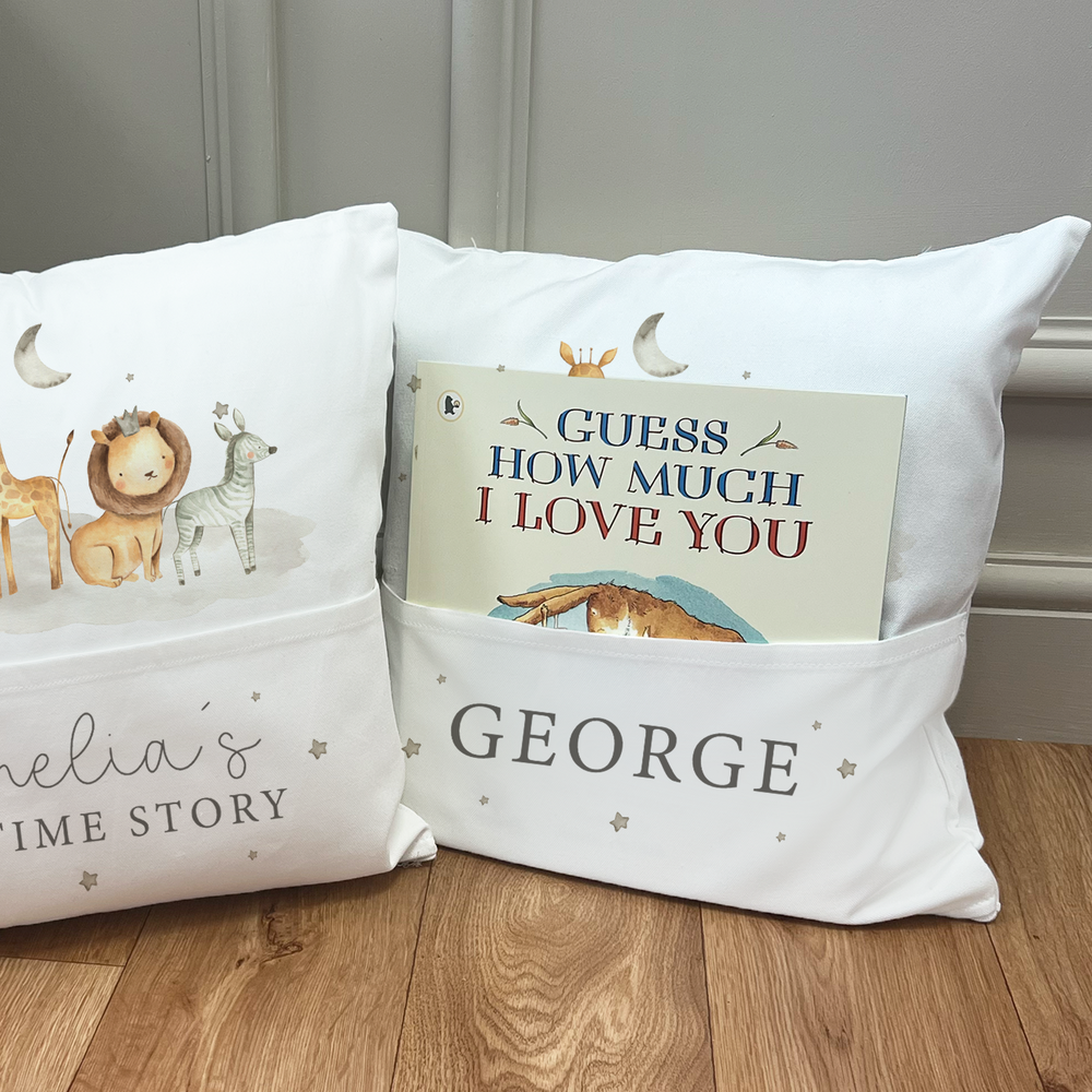 
                      
                        Personalised Bedtime Story Jungle Cushion
                      
                    