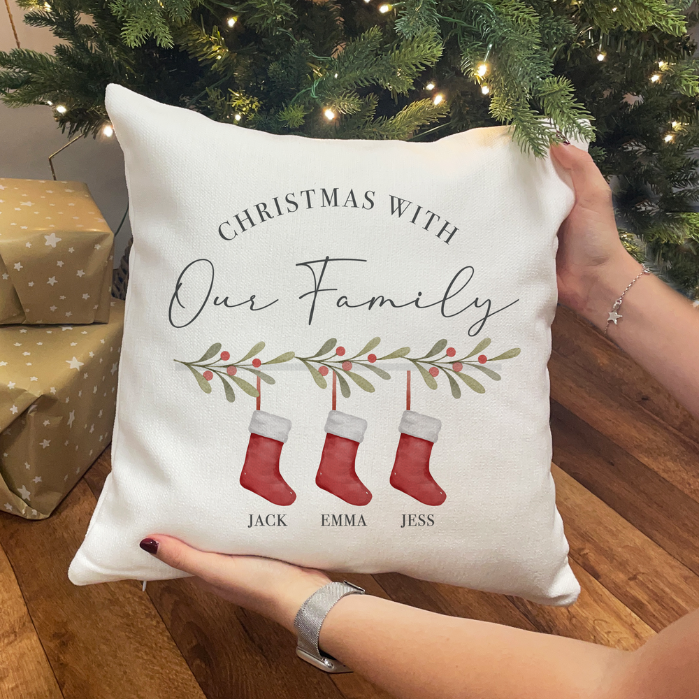 
                      
                        Personalised Family Stocking Christmas Cushion
                      
                    