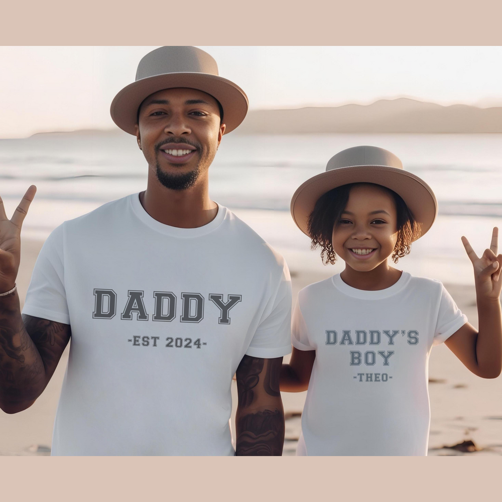 
                      
                        Personalised Father's Day Dad T-Shirt & Baby Vests
                      
                    