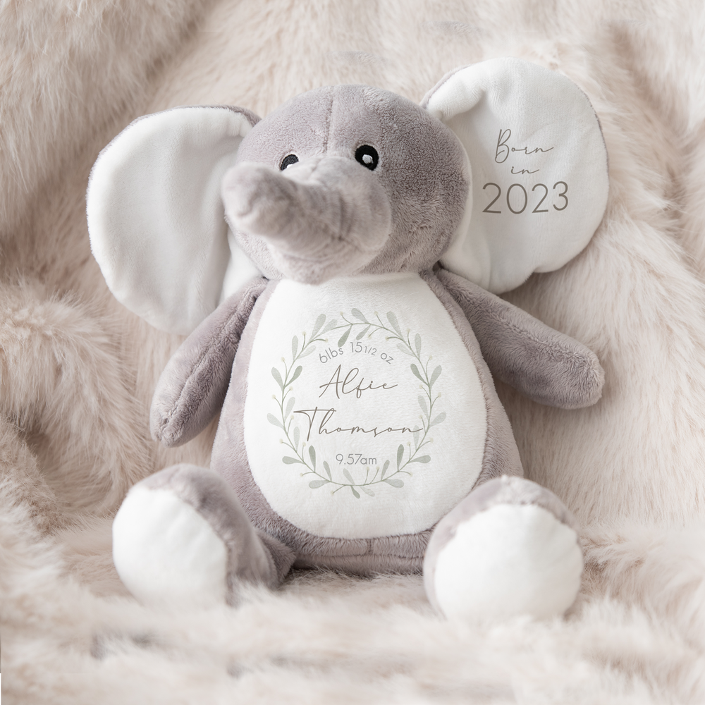 
                      
                        Personalised Baby Elephant Teddy
                      
                    