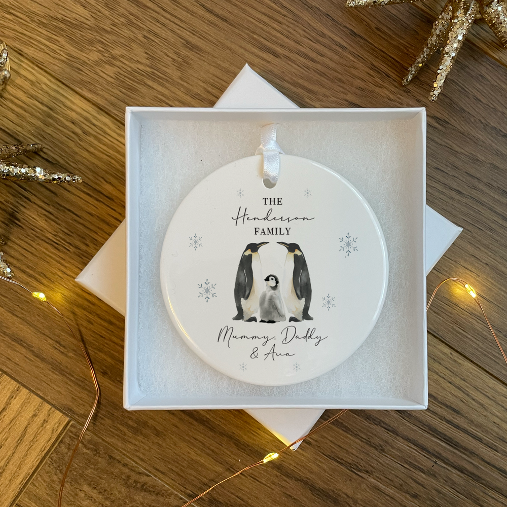 
                      
                        Personalised Family Penguin Bauble
                      
                    