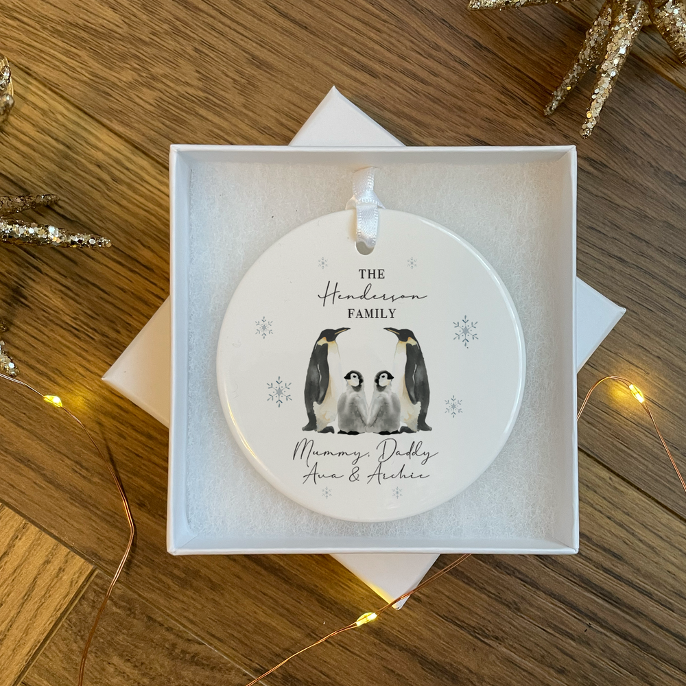 
                      
                        Personalised Family Penguin Bauble
                      
                    