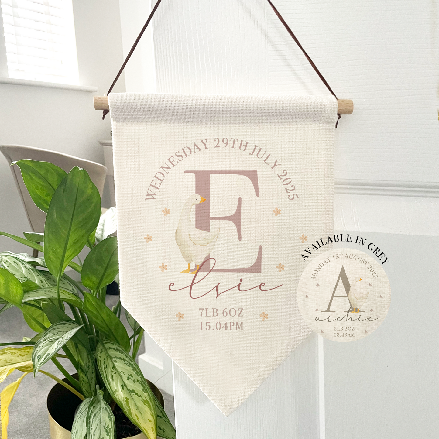 Personalised Baby Goose Flag