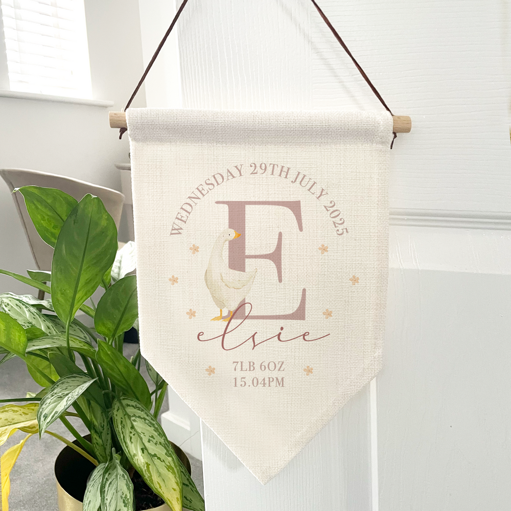 
                      
                        Personalised Baby Goose Flag
                      
                    