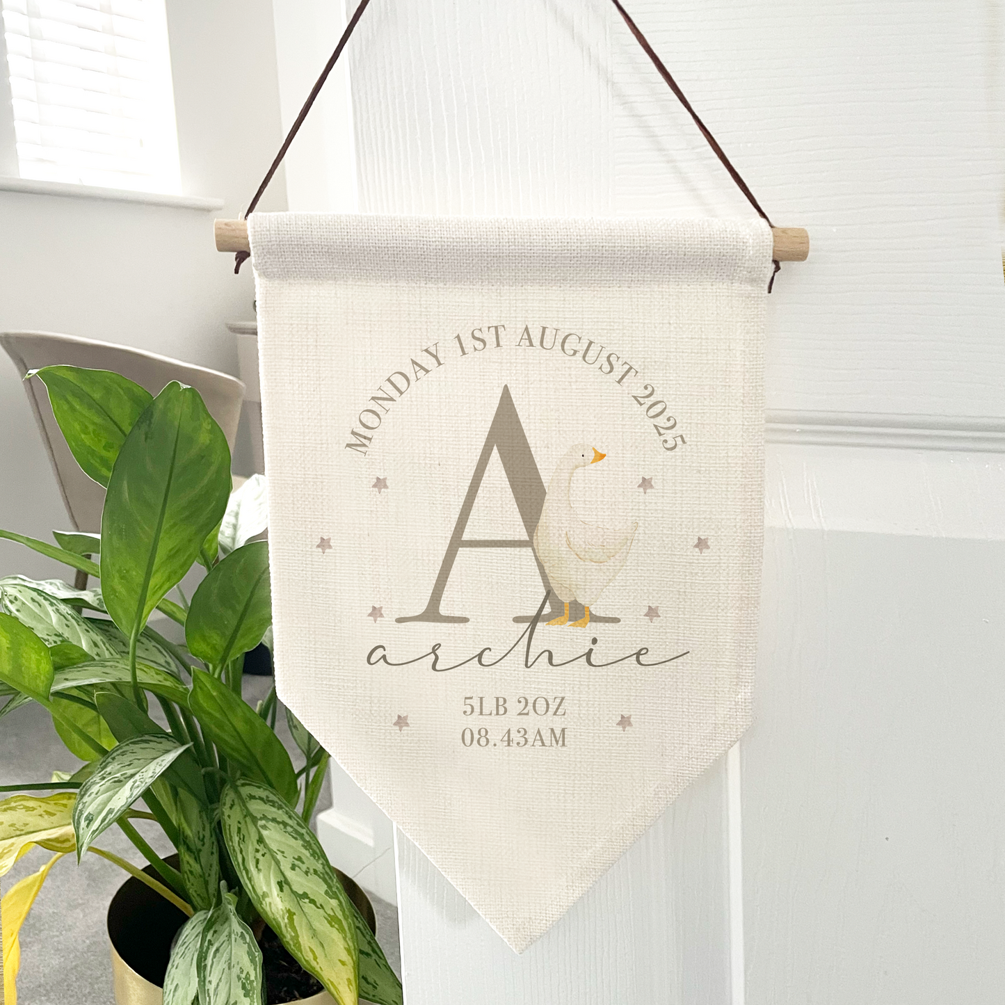 Personalised Baby Goose Flag