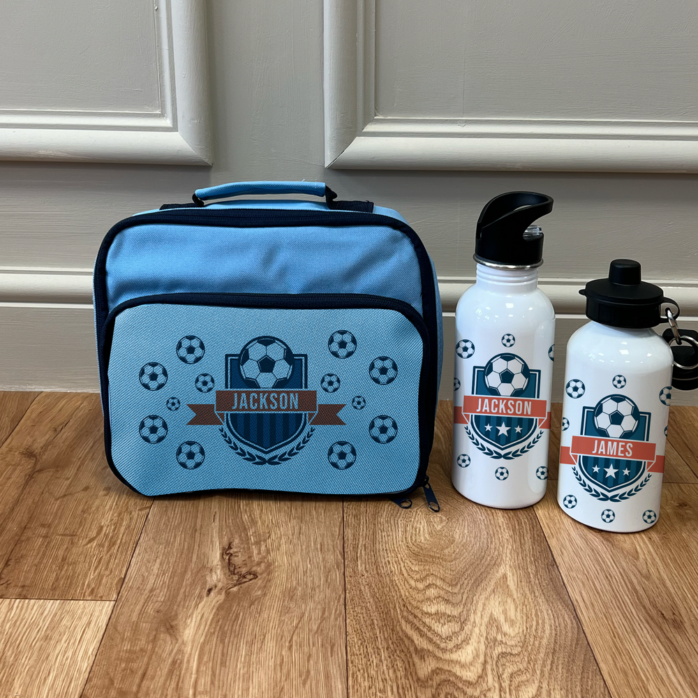 
                      
                        Personalised Football Lunch Box & Bottle Set
                      
                    