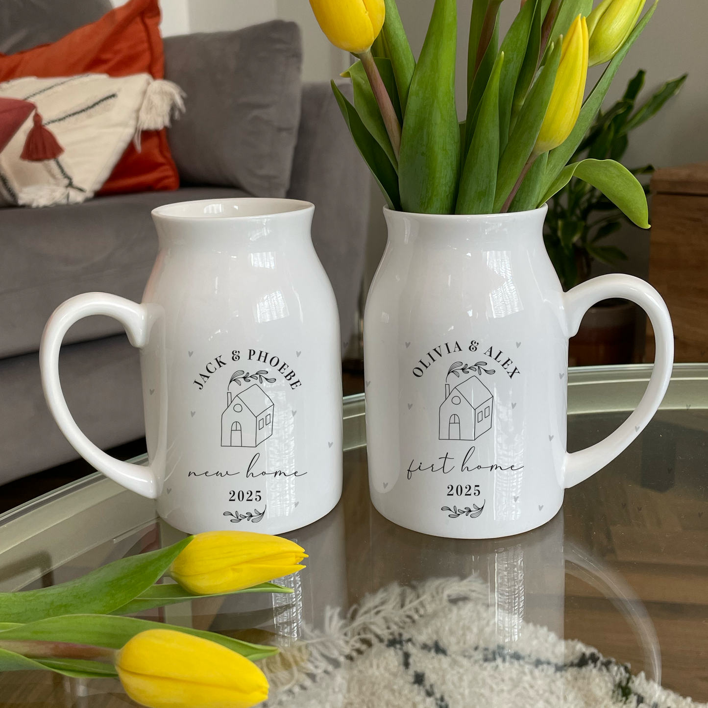 Personalised New Home Jug  Vase