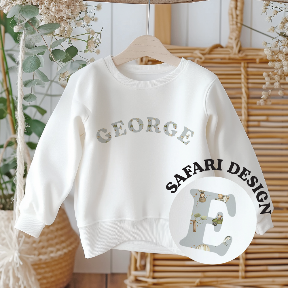 
                      
                        Personalised Jungle Print Name Sweatshirt
                      
                    