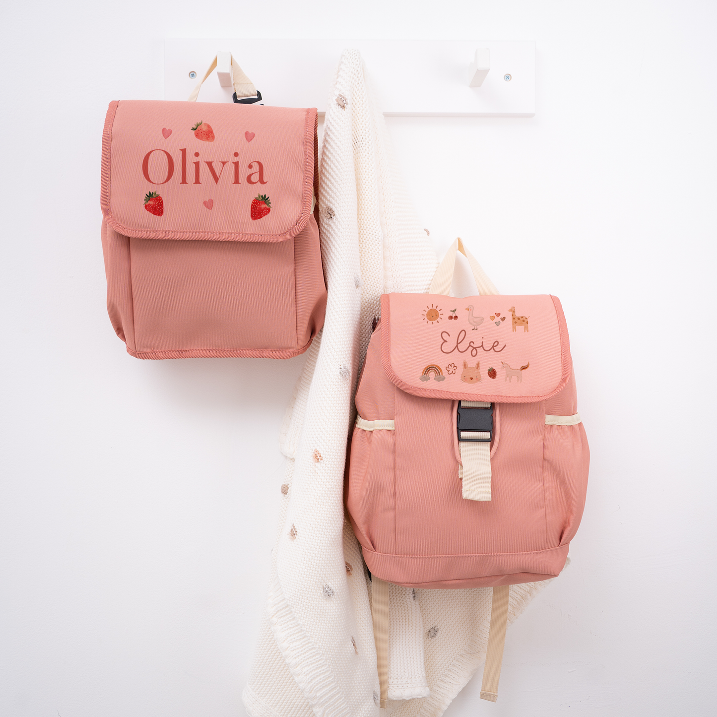Personalised Strawberry Lunch Bag & Rucksack