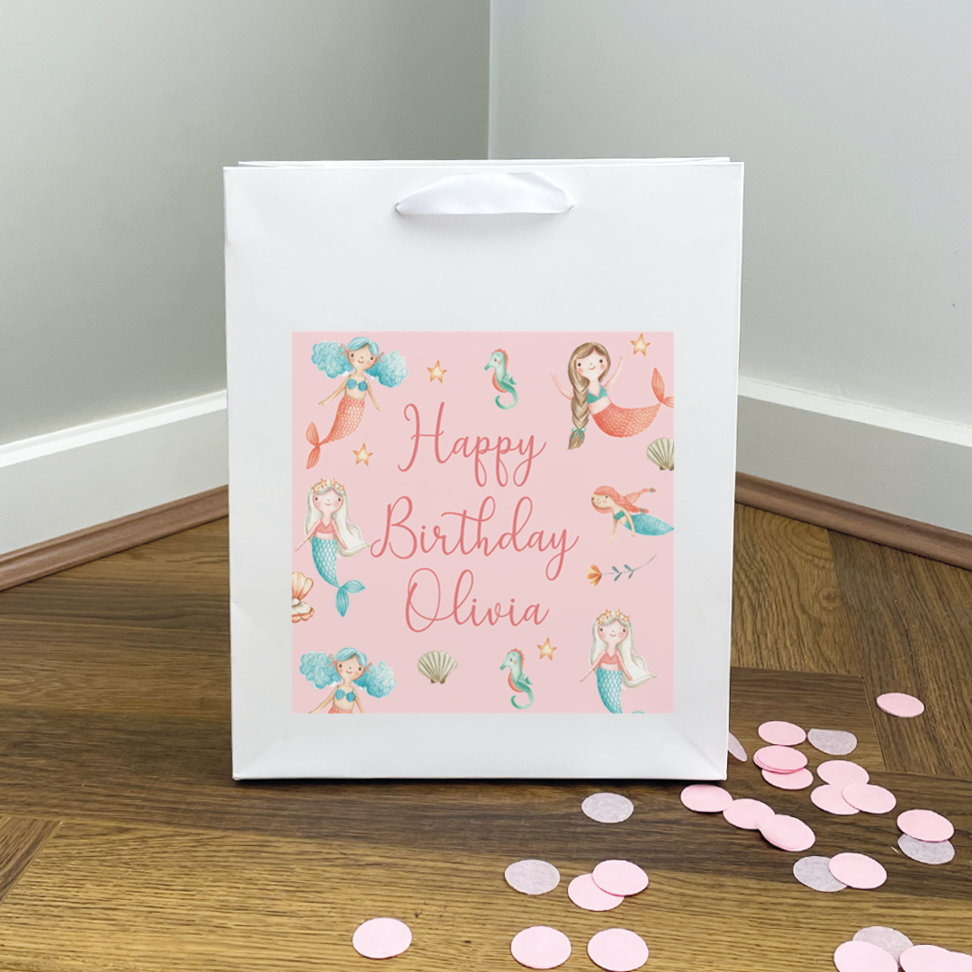 Personalised Mermaid Birthday Gift Bag