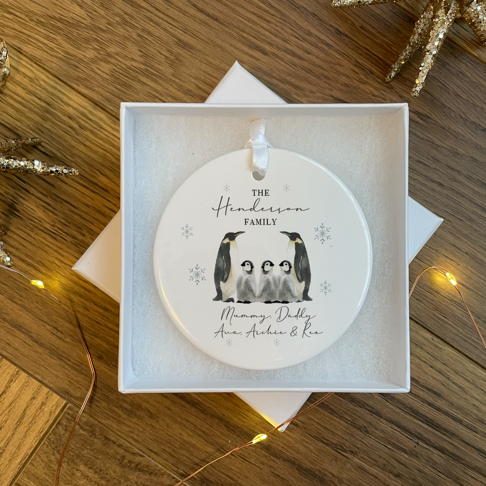 
                      
                        Personalised Family Penguin Bauble
                      
                    