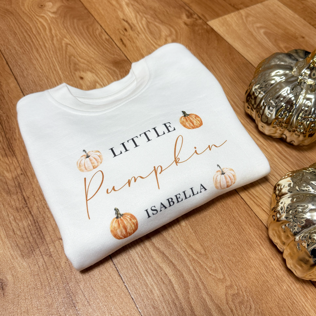 Personalised Little Pumpkin Sweatshirt / T-Shirt