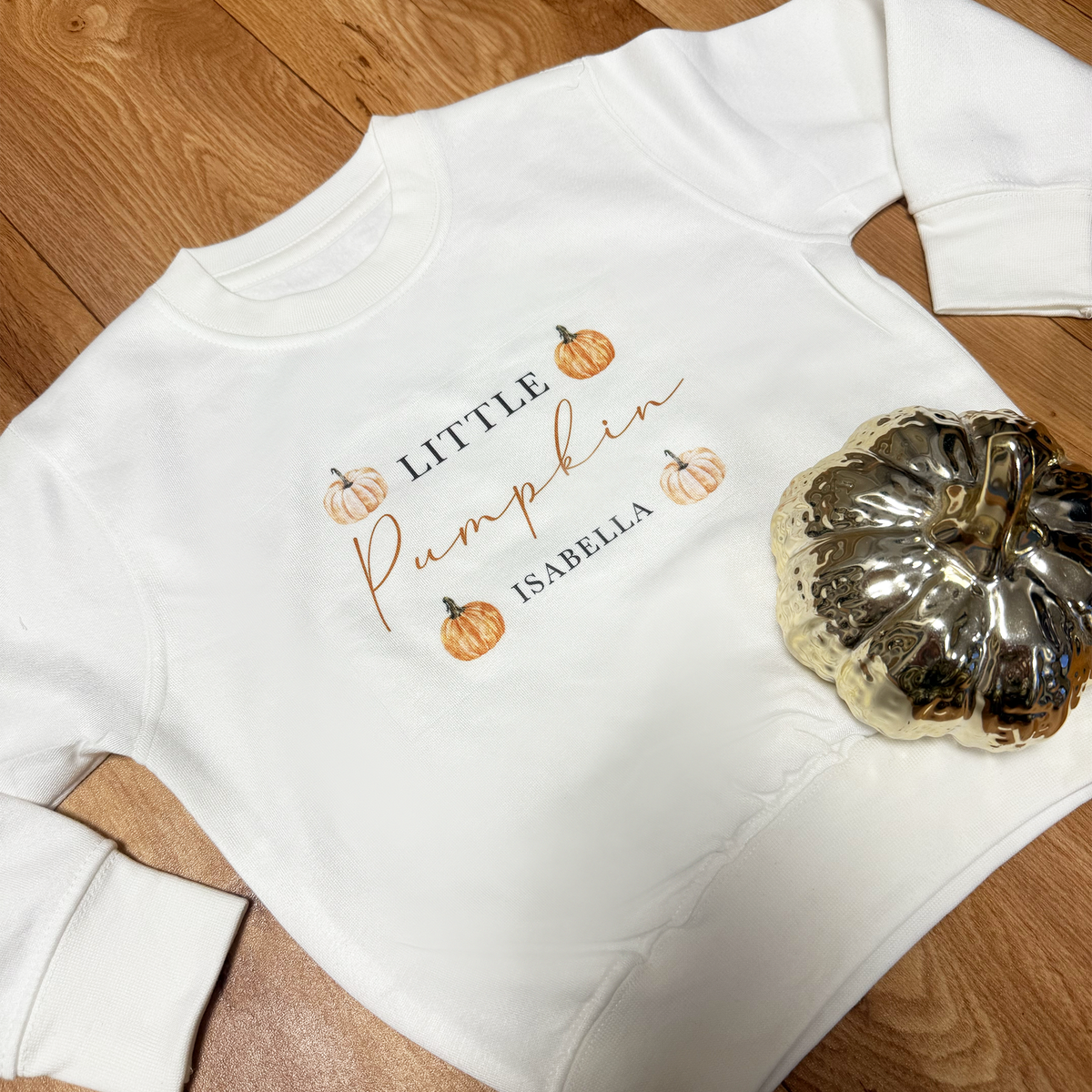 Personalised Little Pumpkin Sweatshirt / T-Shirt