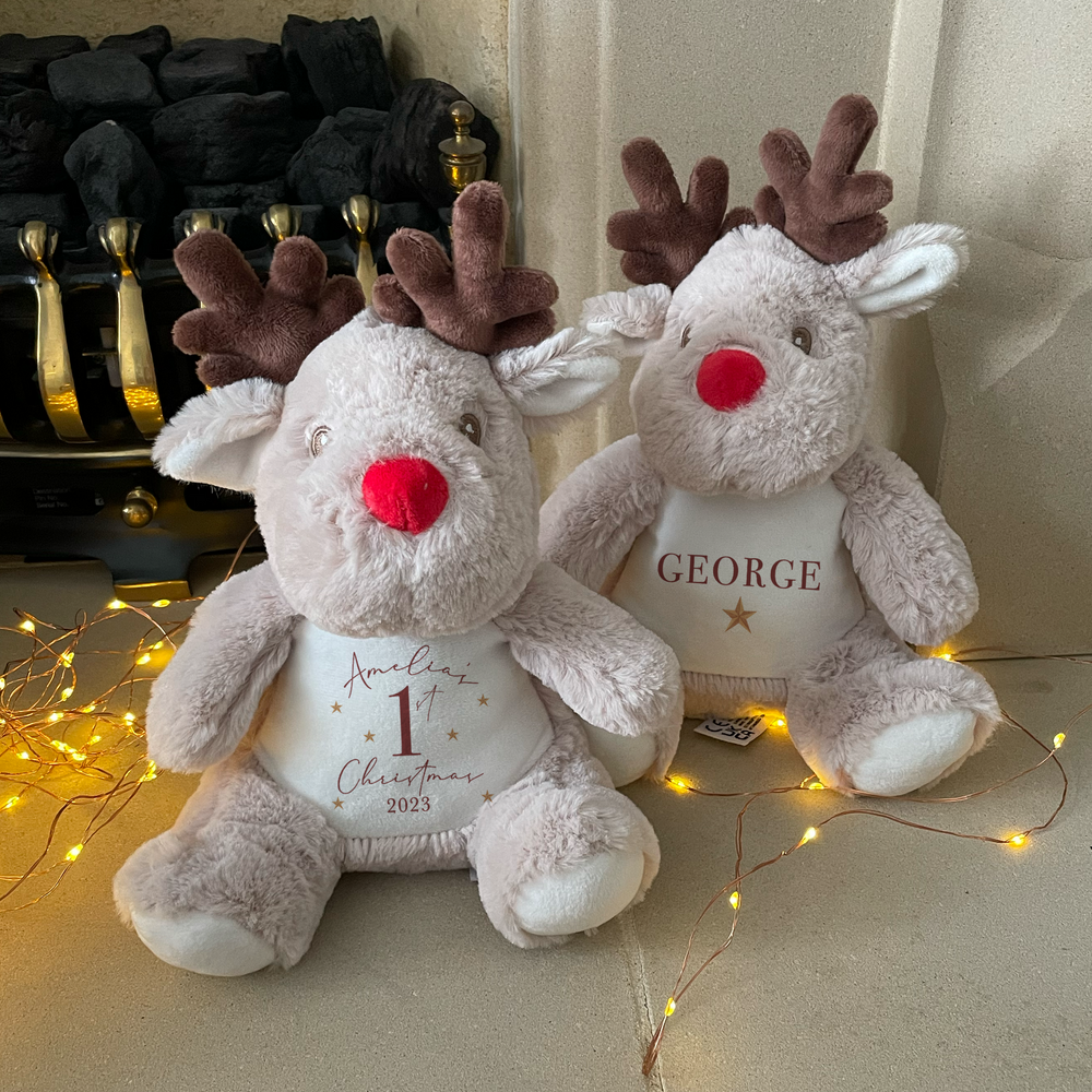 
                      
                        Personalised First Christmas Reindeer Teddy
                      
                    