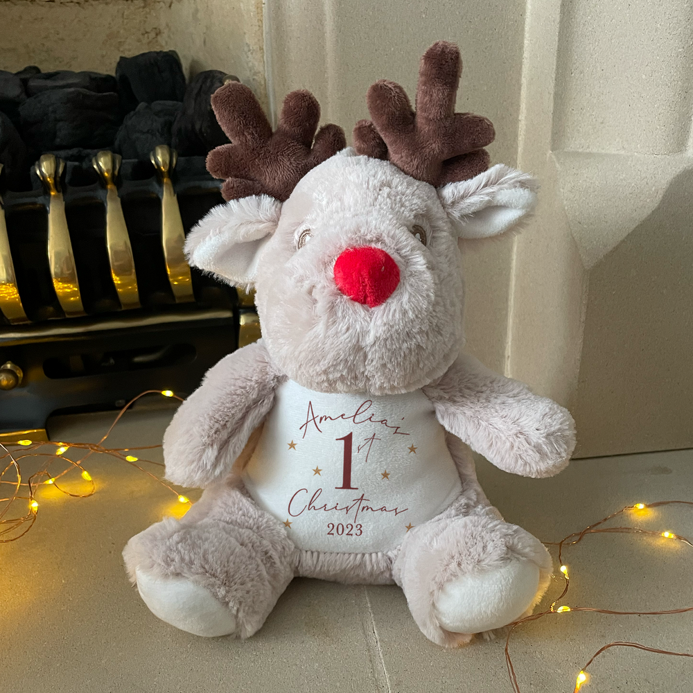 
                      
                        Personalised First Christmas Reindeer Teddy
                      
                    