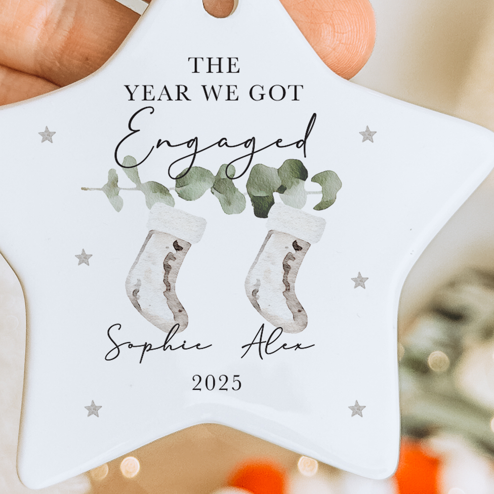 
                      
                        Personalised Engagement Christmas Bauble
                      
                    