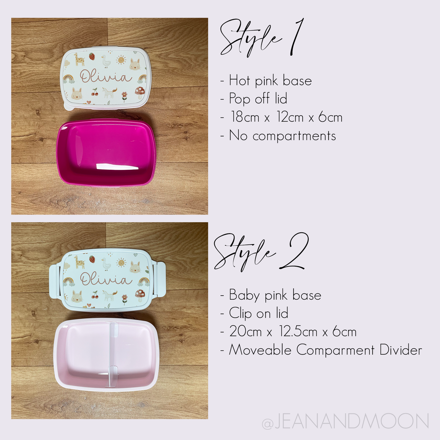 Personalised Pink Dinosaur Snack Box