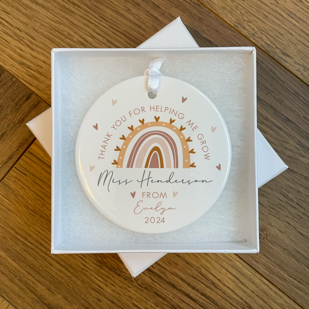 Personalised Teacher Ornament