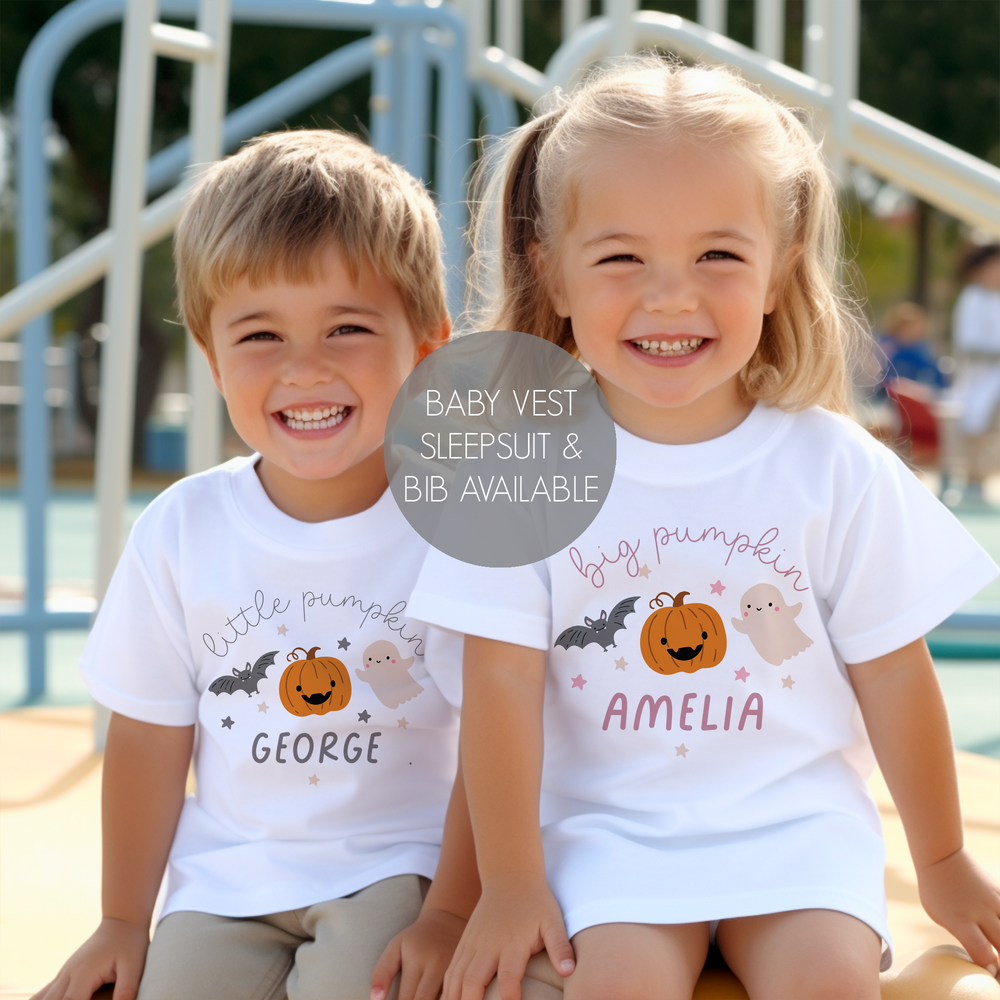 Personalised Little Pumpkin Halloween T-Shirt