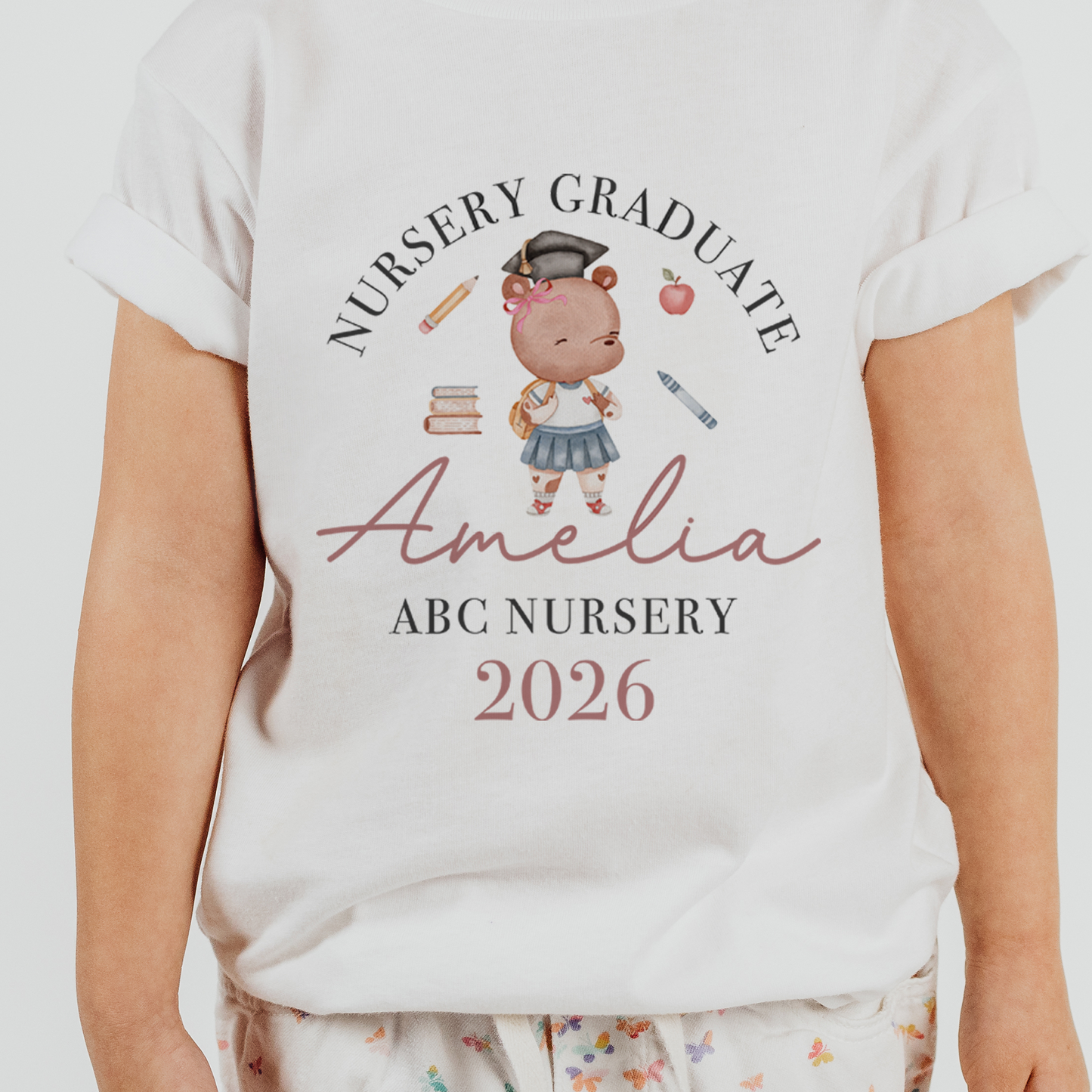 Personalised Nursery Graduate T-Shirt