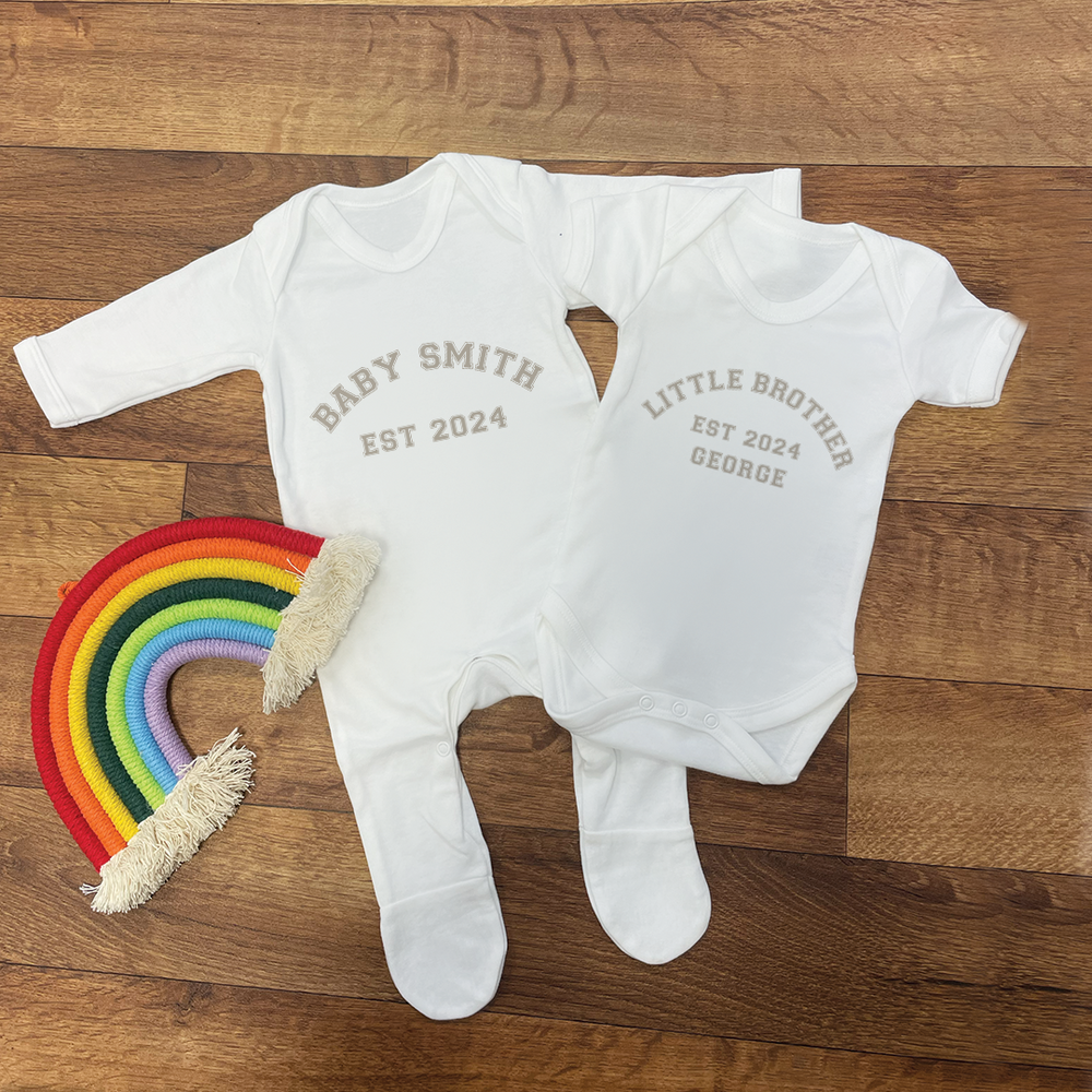 
                      
                        Personalised Brother Sister T-Shirt & Baby Vest
                      
                    