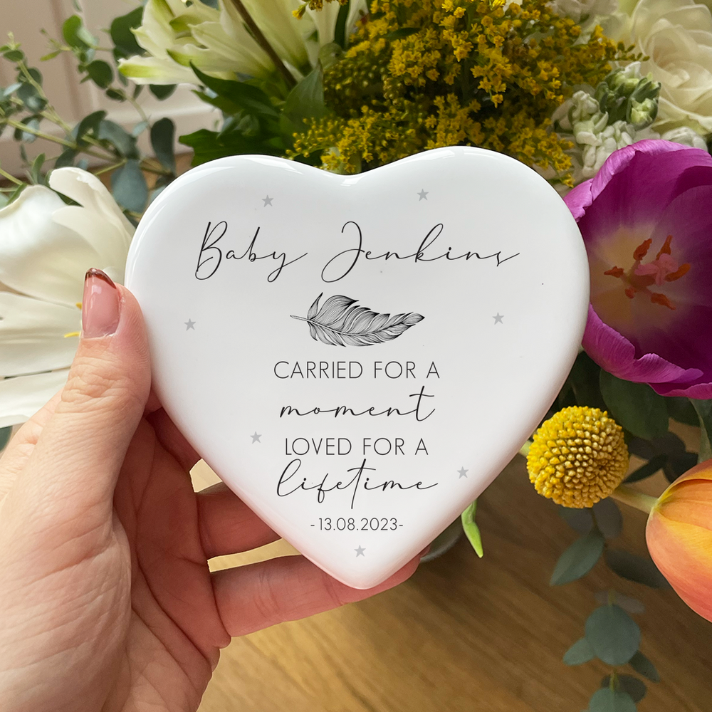 Personalised Baby Memorial Heart Ornament