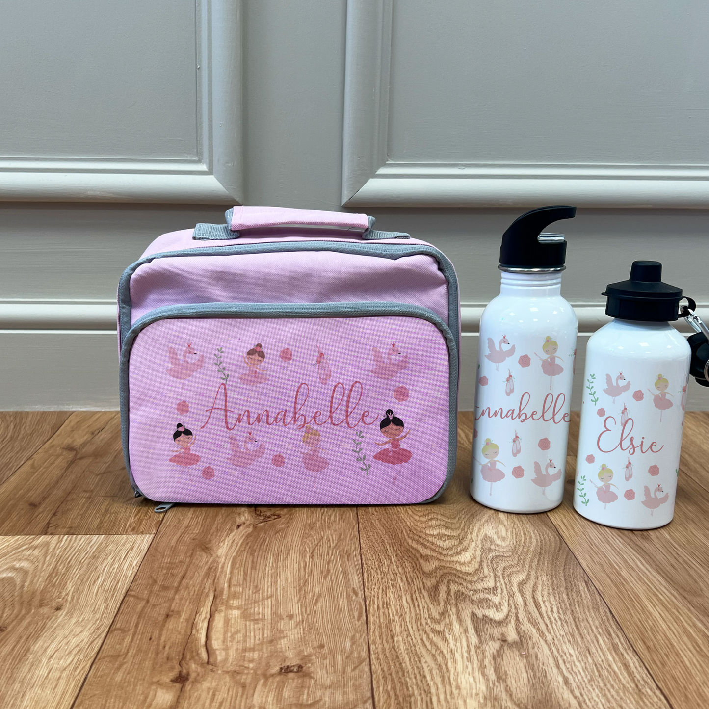 Personalised Ballerina Lunch Box & Bottle Set