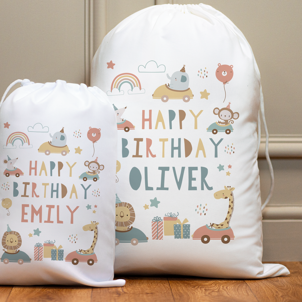 
                      
                        Personalised Safari Birthday Sack
                      
                    