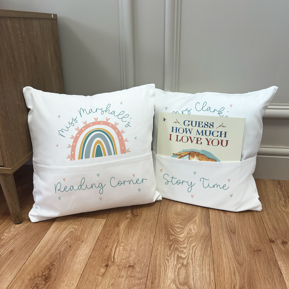 Personalised Teacher Story Cushion