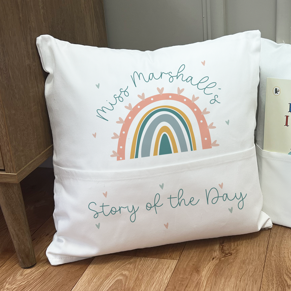 
                      
                        Personalised Teacher Story Cushion
                      
                    