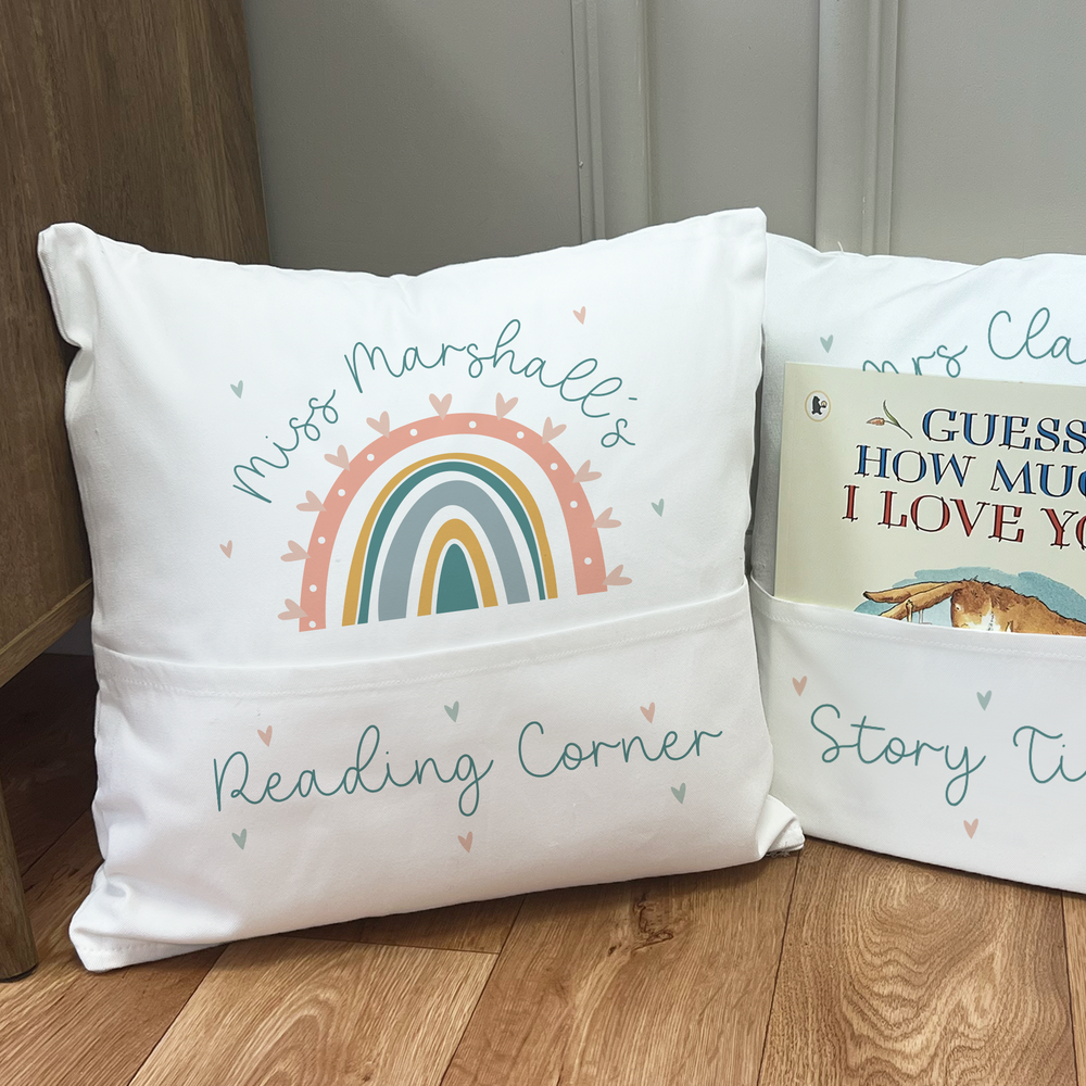 Personalised Teacher Story Cushion