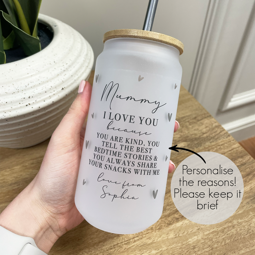 
                      
                        Personalised Reasons Why I Love You Glass Tumbler
                      
                    