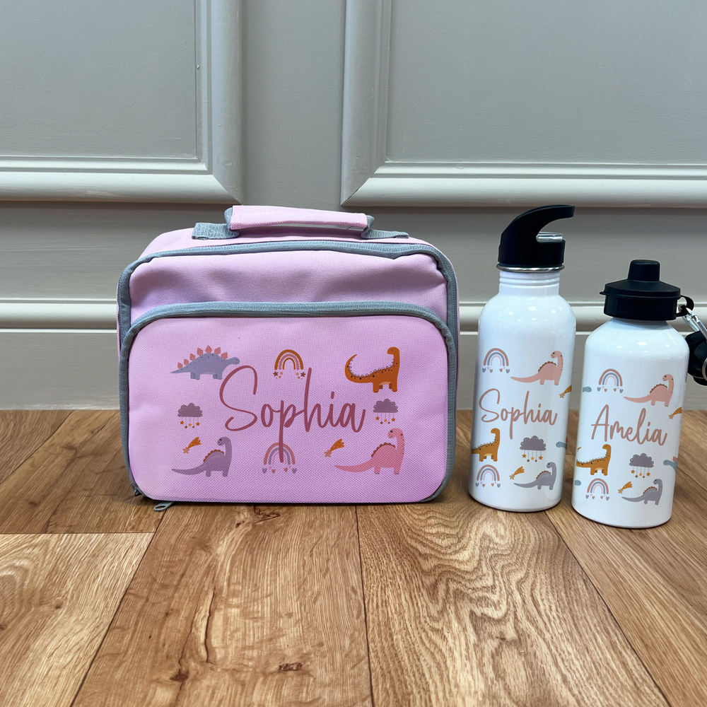 
                      
                        Personalised Dinosaur Lunch Box & Bottle Set
                      
                    