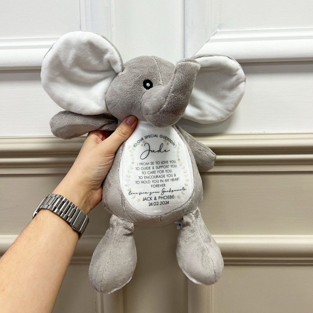 Personalised Godchild Elephant