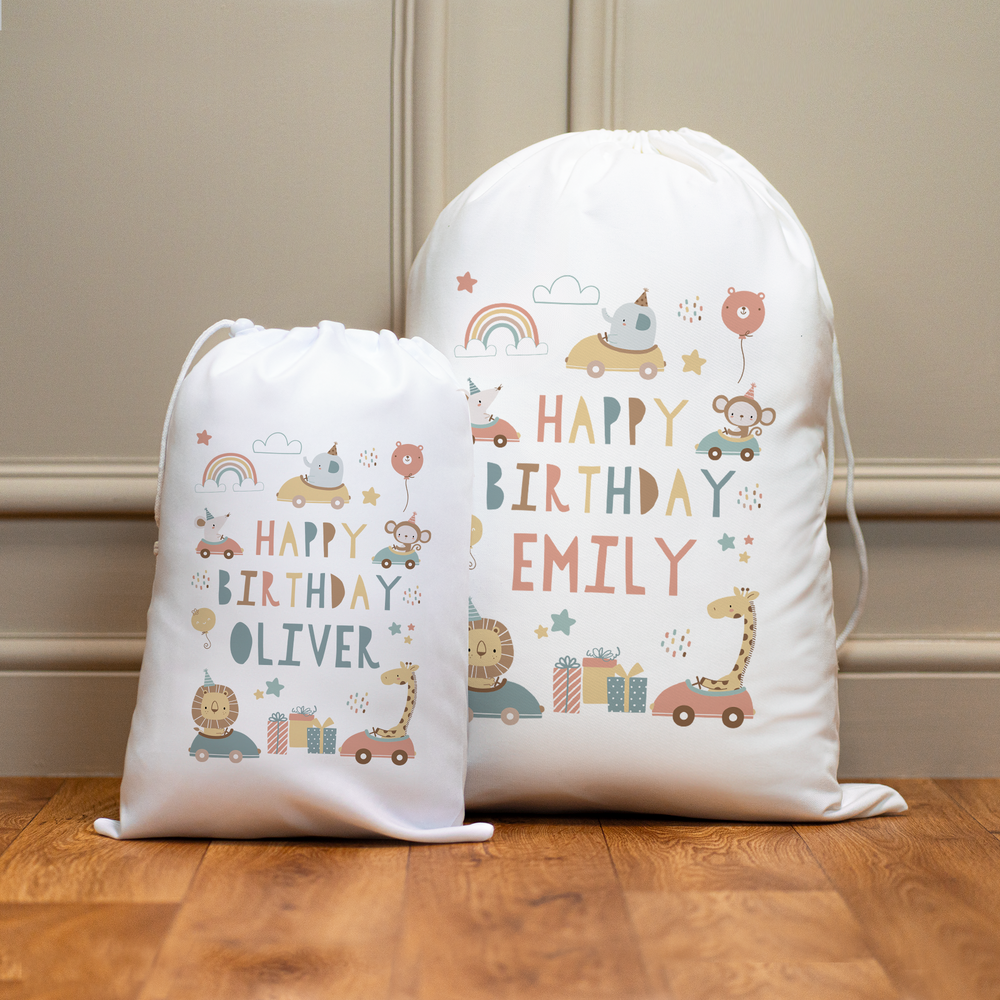 
                      
                        Personalised Safari Birthday Sack
                      
                    