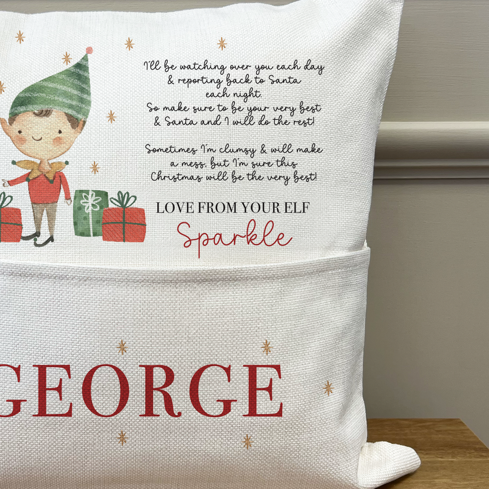 
                      
                        Personalised Naughty Elf Cushion
                      
                    