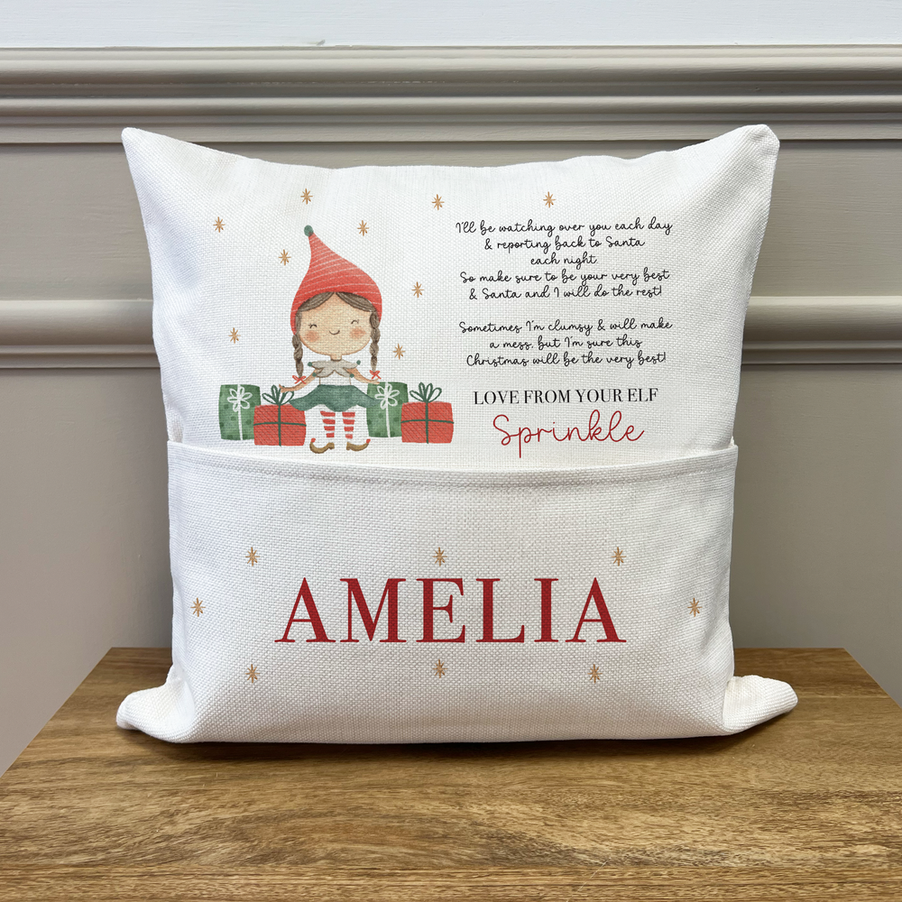 
                      
                        Personalised Naughty Elf Cushion
                      
                    