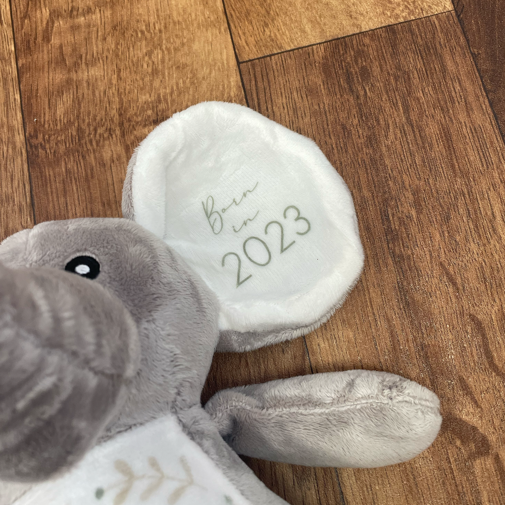 Personalised Baby Elephant Teddy