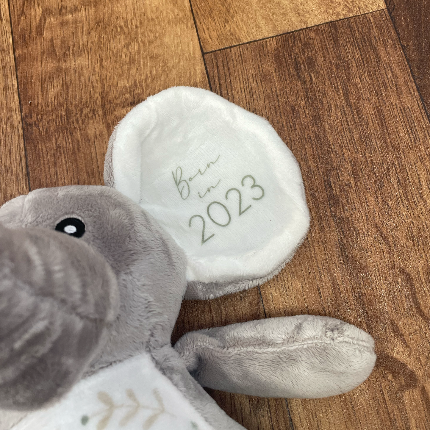 Personalised baby elephant discount teddy