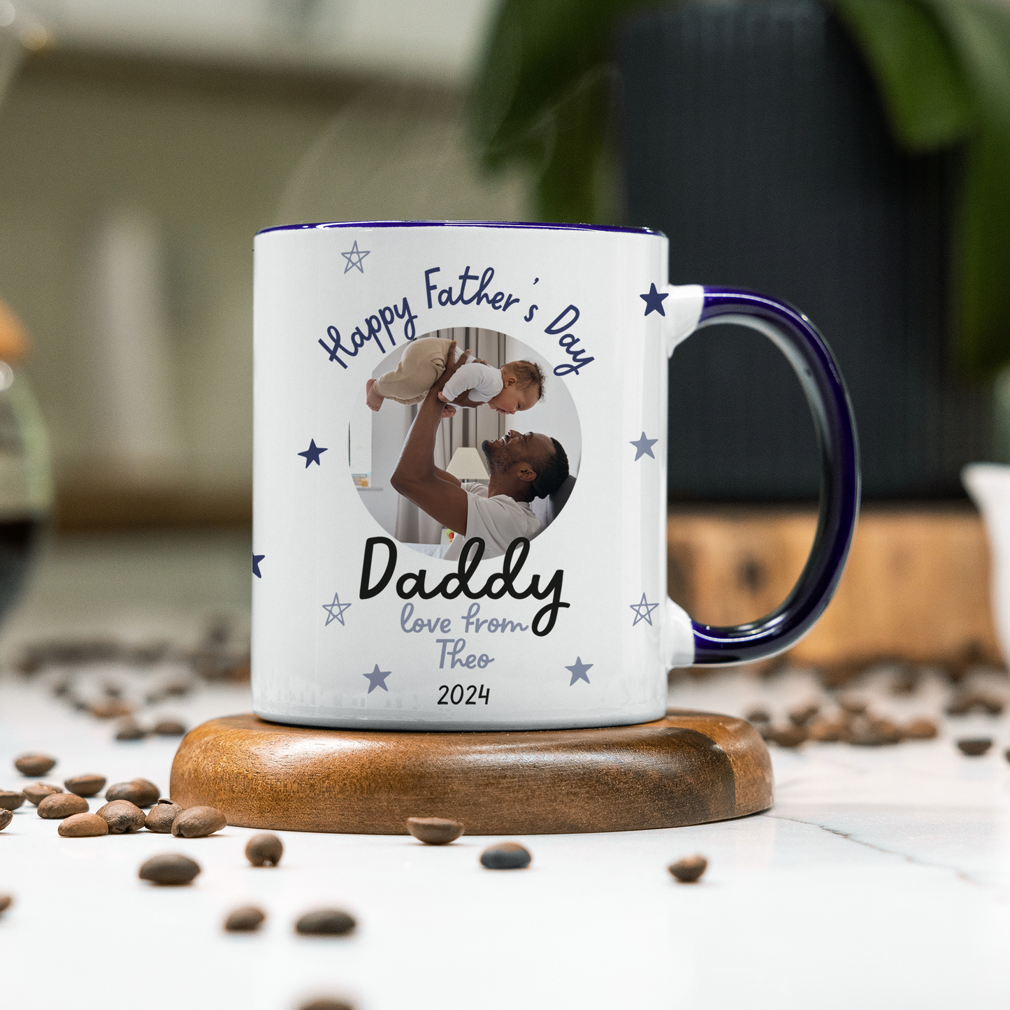 Personalised First Father's Day Photo Mug