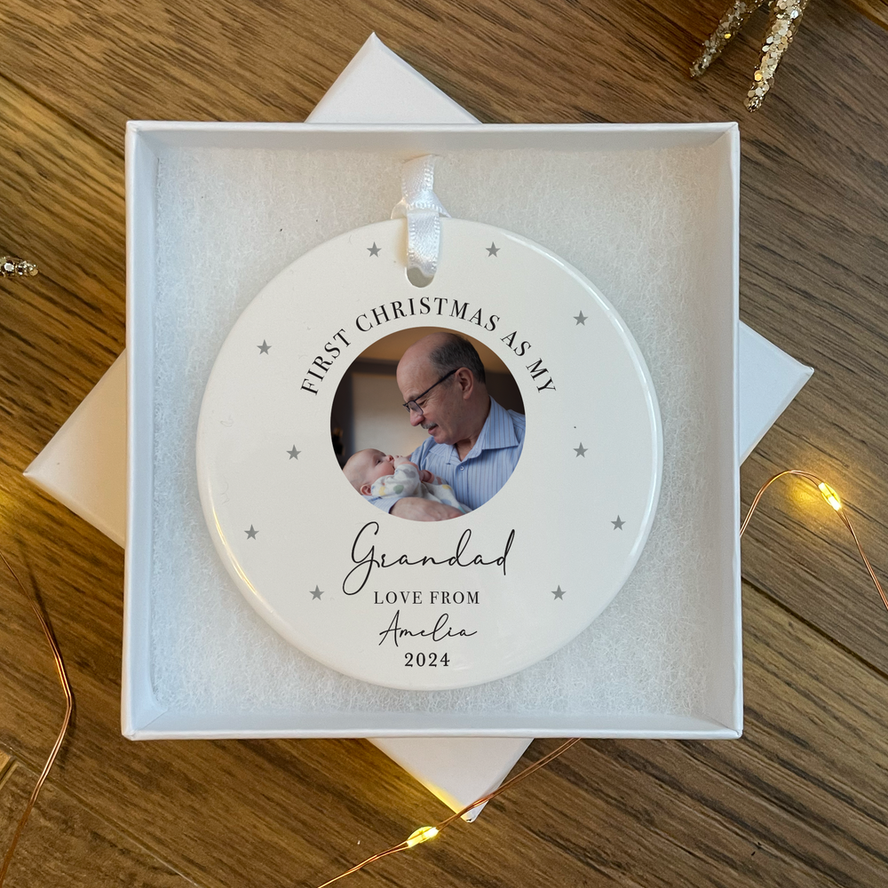 
                      
                        Personalised Grandparent Photo Bauble
                      
                    