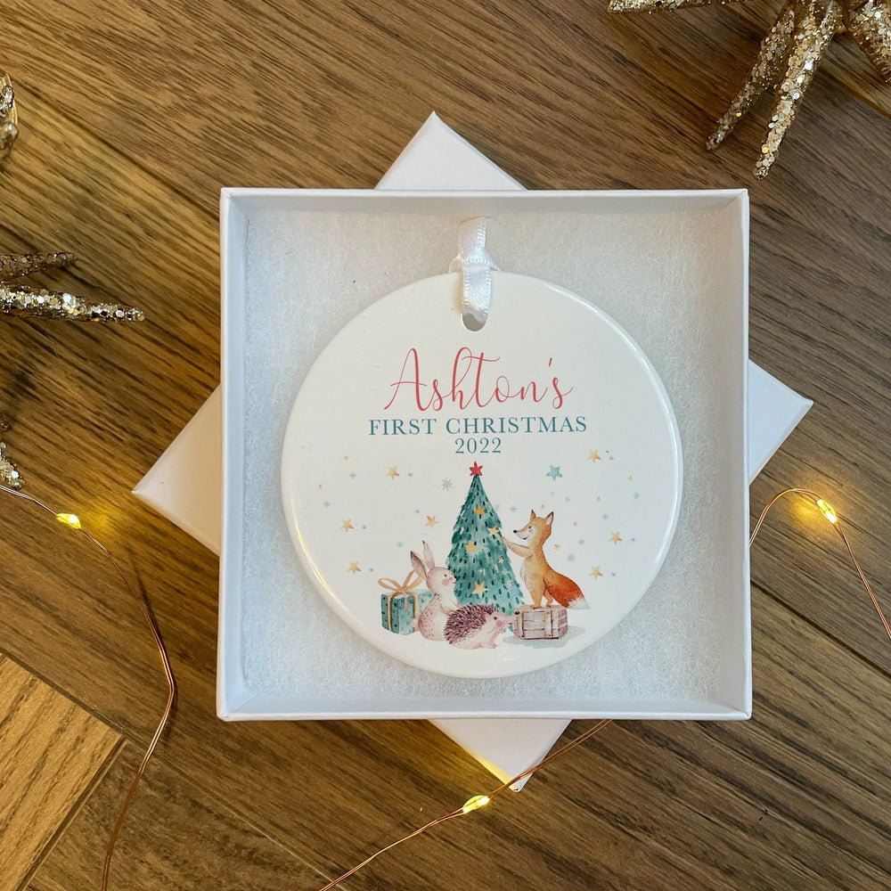 
                      
                        Personalised First Christmas Bauble
                      
                    