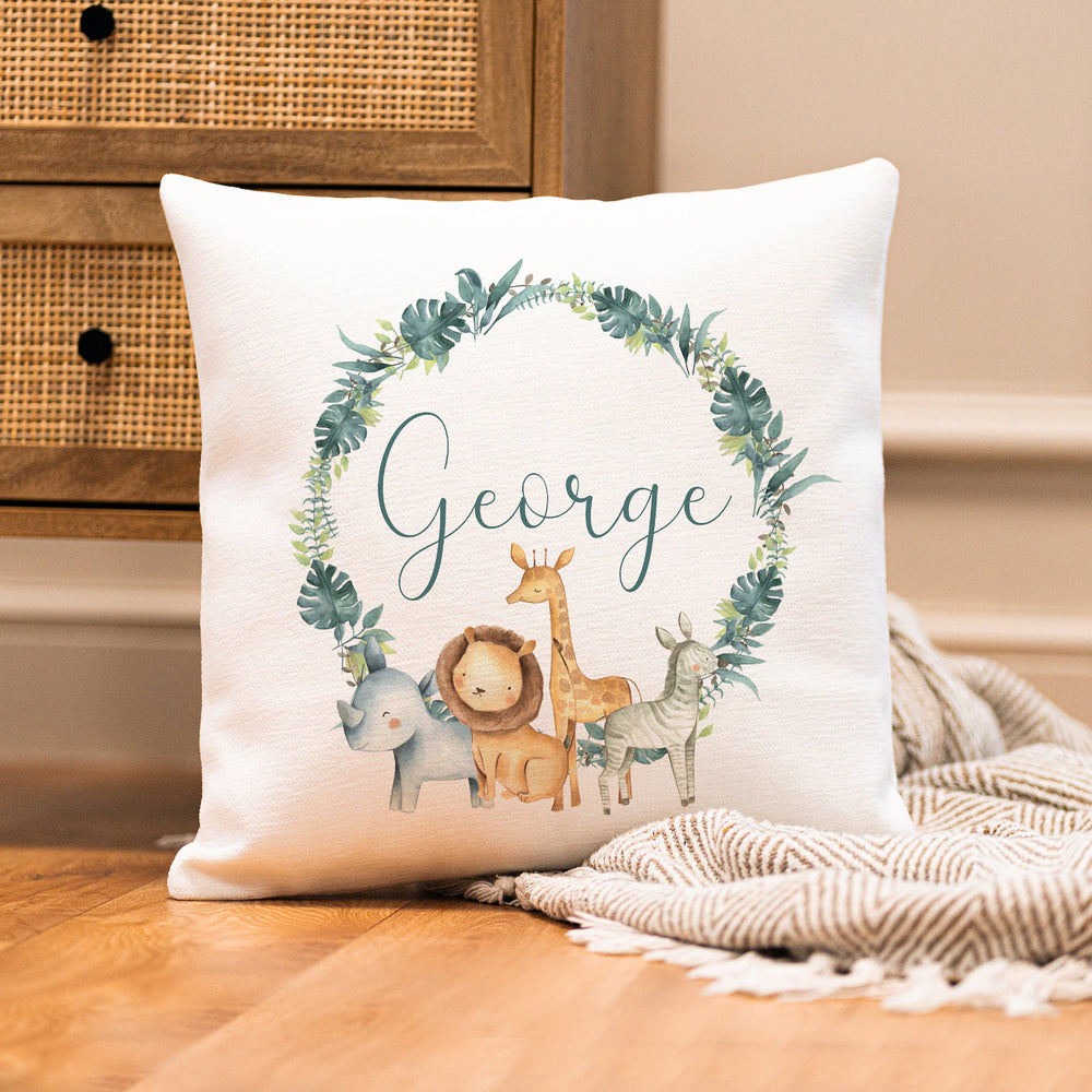 Personalised Jungle Cushion