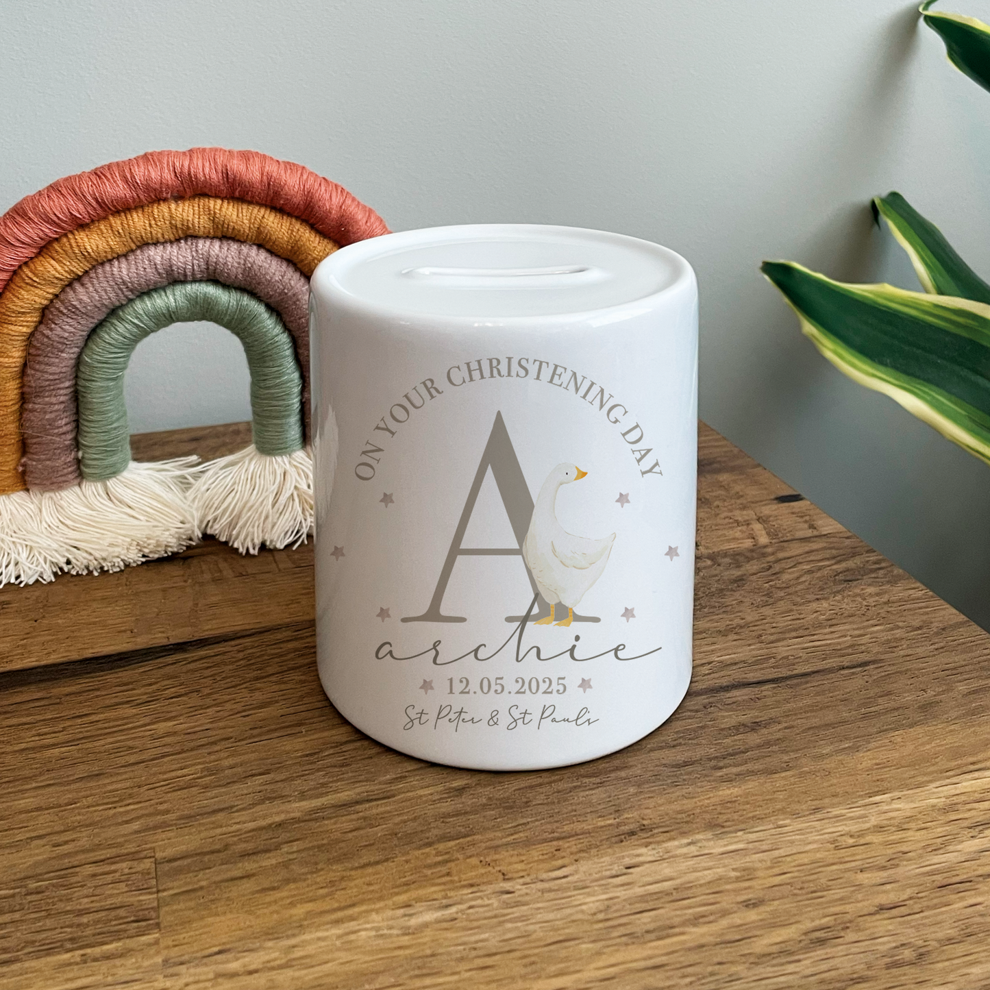 Personalised Christening & Baptism Money Box