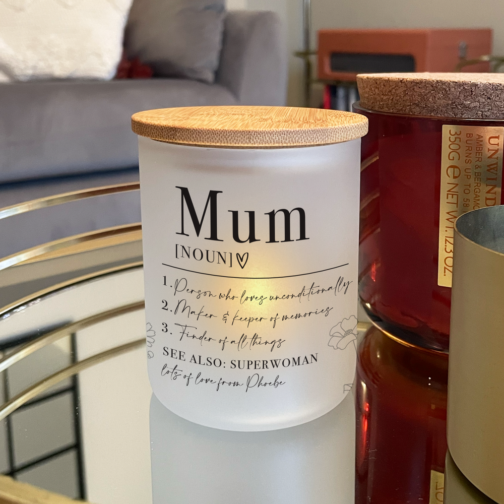 
                      
                        Personalised Mother's Day Mum Candle Jar & Tea Light
                      
                    