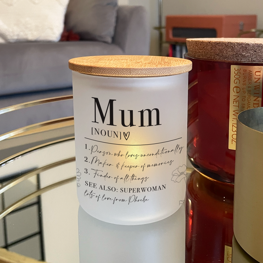 Personalised Mother's Day Mum Candle